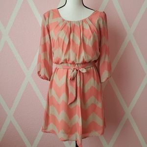 LILY ROSE Chevron Print Dress